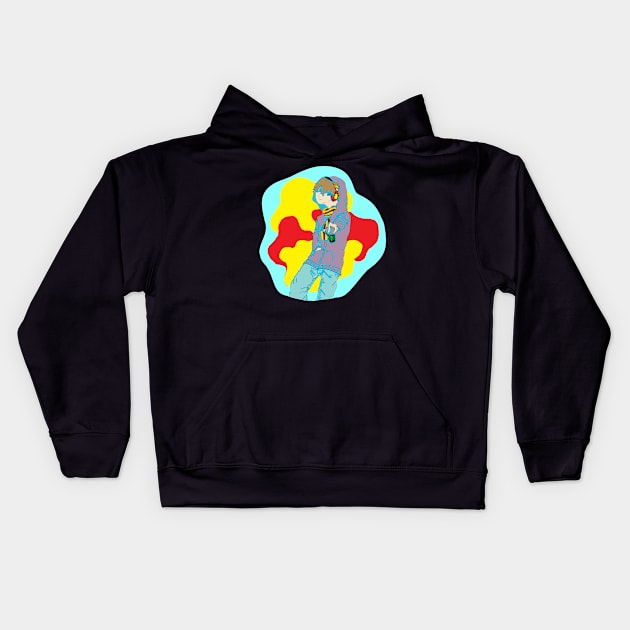 Just a little sip will do Kids Hoodie by CheshireArt